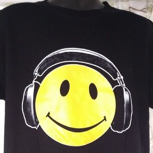 New Happy Face DJ Short Sleeve T-Shirt